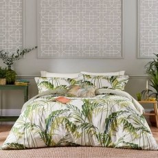 Sanderson Palm House & Jackfruit Standard Pillowcase Pair Cream