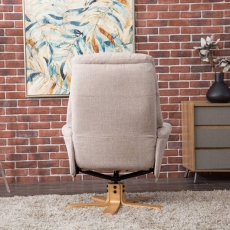 Deben Swivel Chair & Footstool Lisbon Wheat