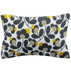 Orla Kiely Japonica Flower Standard Pillowcase Pair Dandelion Graphite
