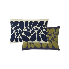Orla Kiely Sycamore Cushion Space Blue/Olive