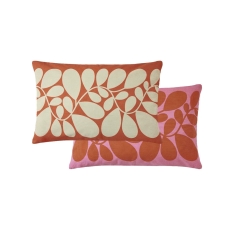 Orla Kiely Sycamore Cushion Tomato / Pink