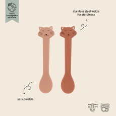 Mrs Cat Silicone Spoons - 2 Pack