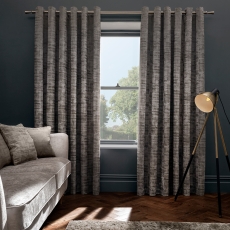 Naples Eyelet Headed Curtains Taupe