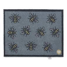 Bee Door Mat Dark Grey 0.65 x 0.85m
