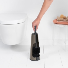 Brabantia Renew Toilet Brush And Holder Platinum