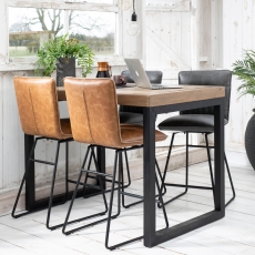 Nicco Rectangular Bar Table & Four Bar Chairs