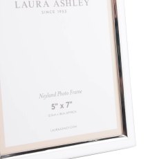 Laura Ashley Neyland Photo Frame Polished Silver 5x7'