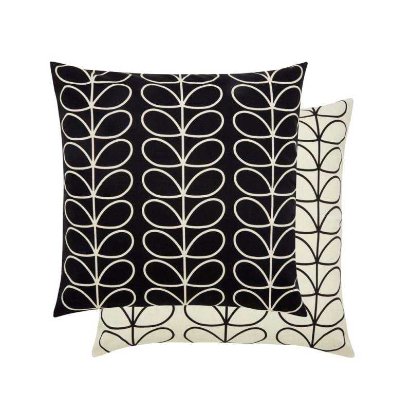 Orla Kiely Small Linear Stem Cushion Monochrome