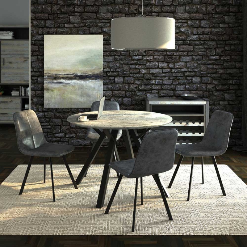 Titan Round Table and 4 Chairs