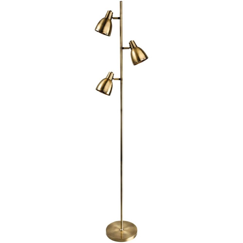 Club Floor Lamp Antique Brass