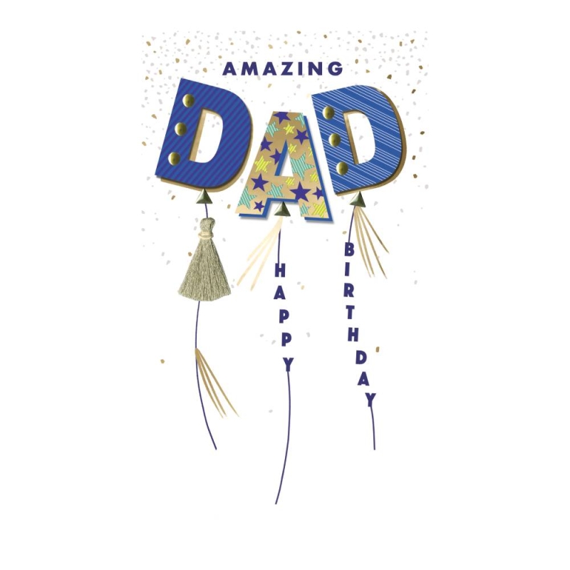 Dad - Balloons Birthday Card