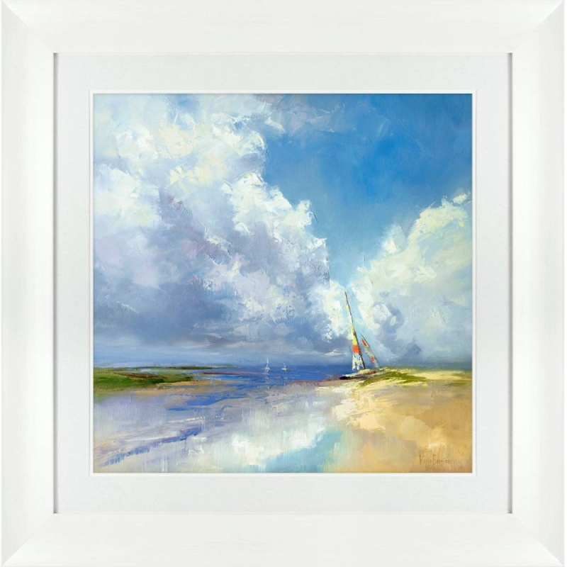 White Sails Framed Picture by Maria Antonia Torres