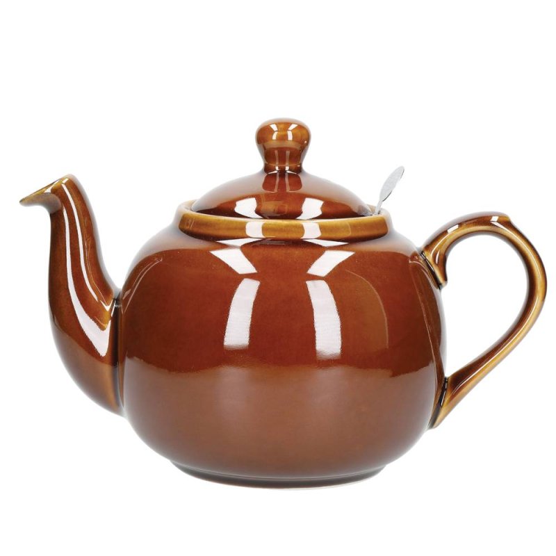 London Pottery Farmhouse Teapot 6 Cup Brown