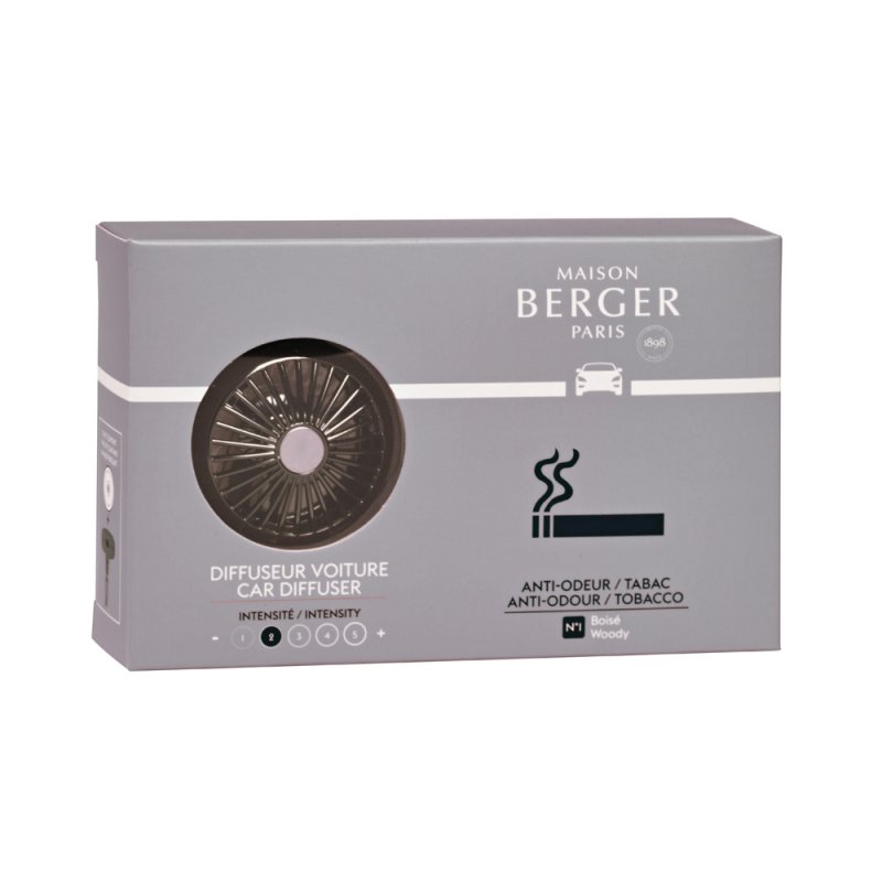Maison Berger Tobacco Anti Odour Car Diffuser Set
