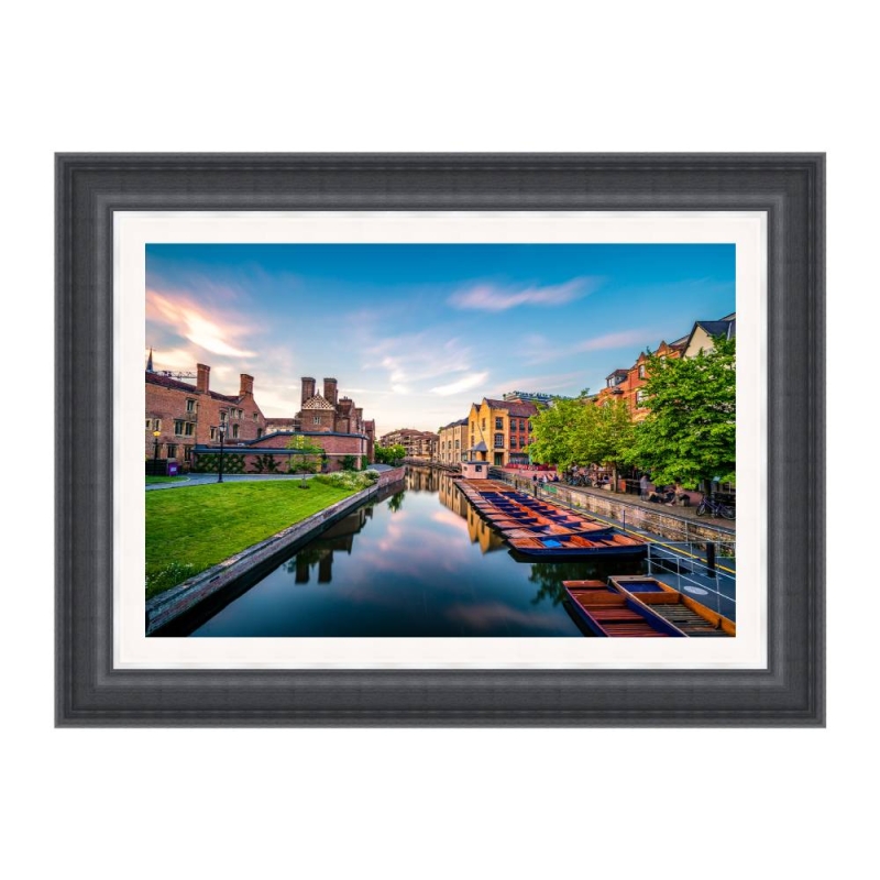 Cambridge City At Sunrise Framed Picture