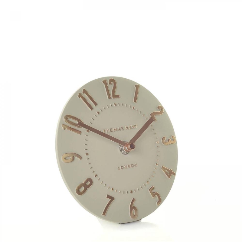 Thomas Keny Mulberry 6" Mantel Clock Rose Gold