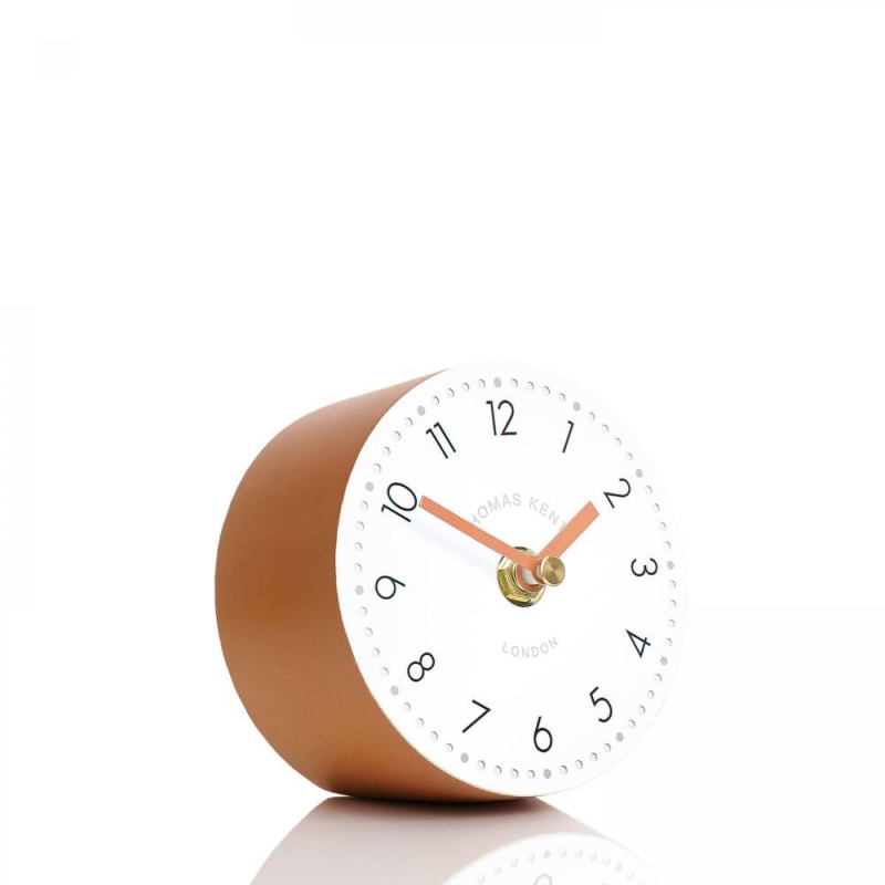 Thomas Kent Tumbler 4" Mantel Clock Sienna