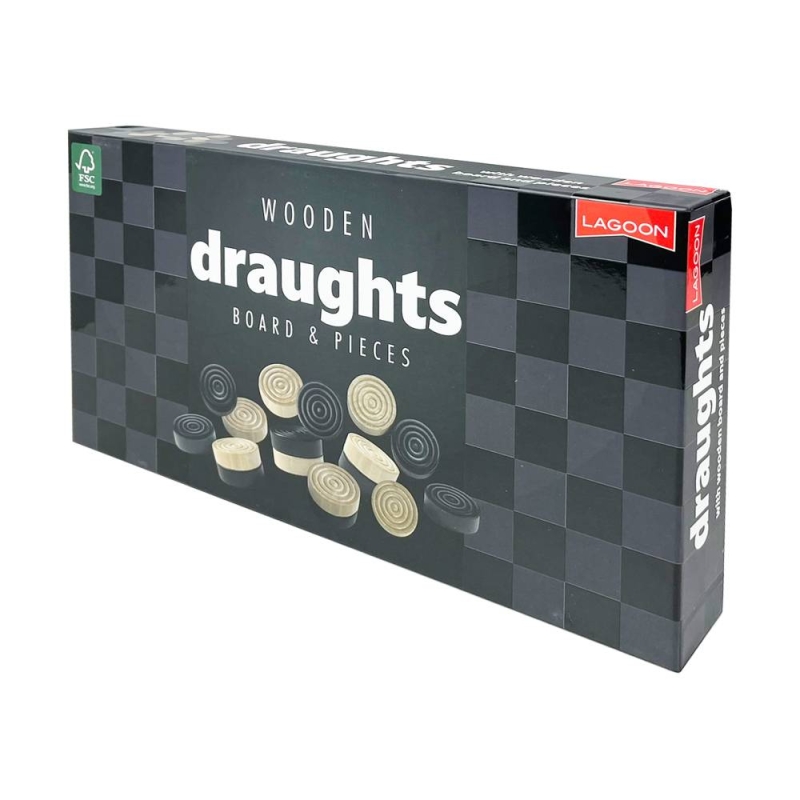 Classic Wooden Draughts Game