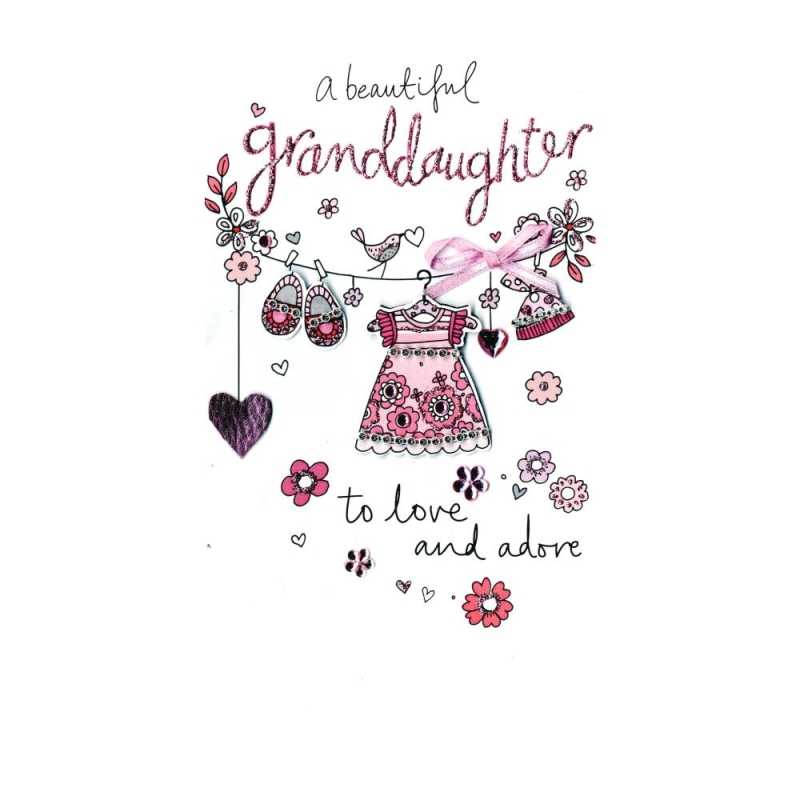A Beautiful Granddaughter - Birthday Card