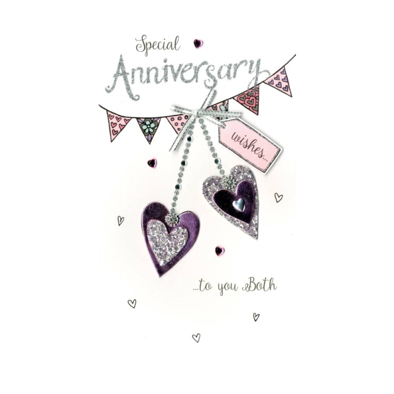 Special Anniversary - Hearts & Bunting Card