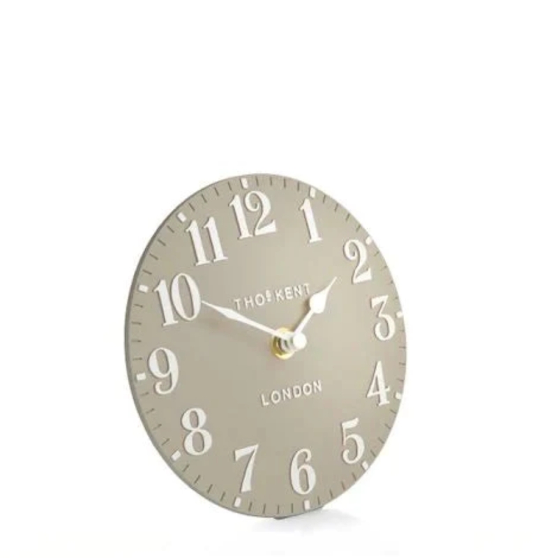 Thomas Kent Mulberry 6" Mantel Clock Sand