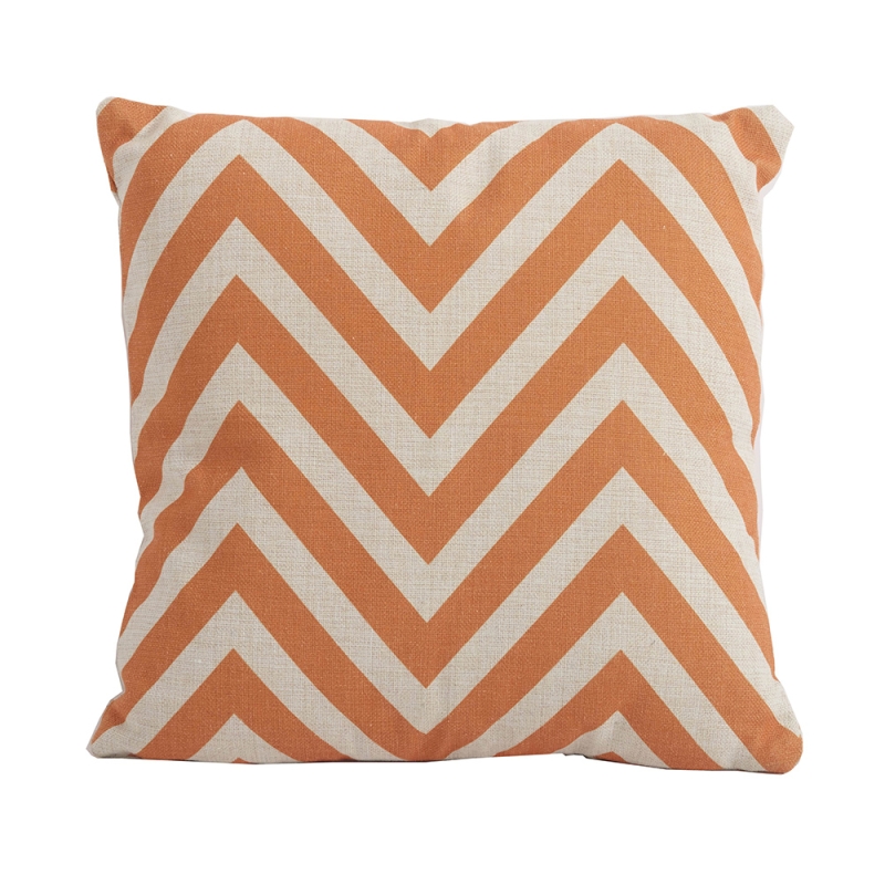 chevron orange scatter cushion