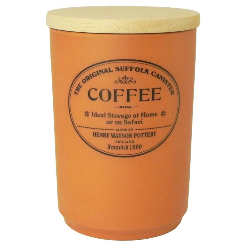 Henry Watson's The Original Suffolk Collection -Large Coffee Canister Terracotta