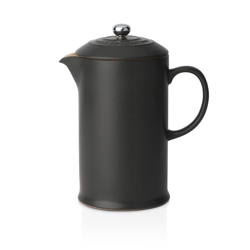 le creuset coffee pot and press satin black