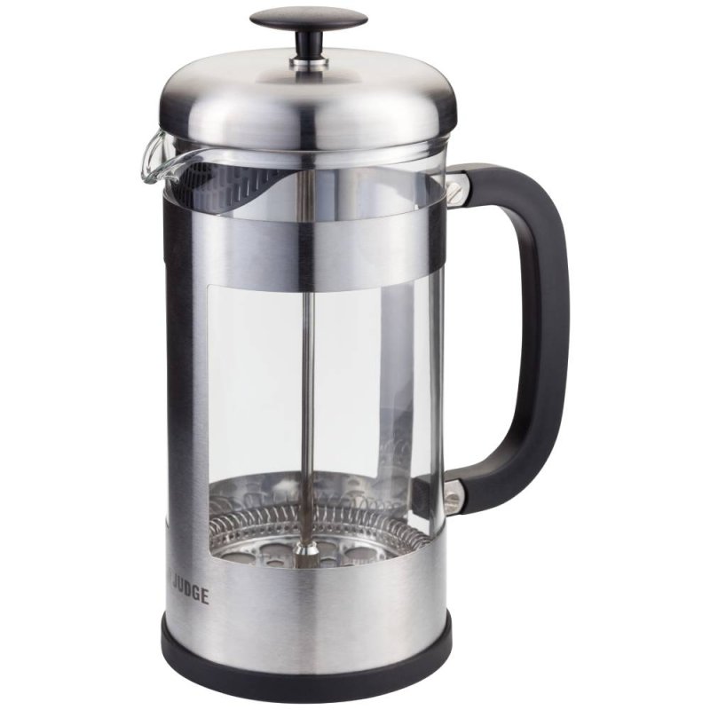 Judge 8 Cup Glass Cafetiere - Silver