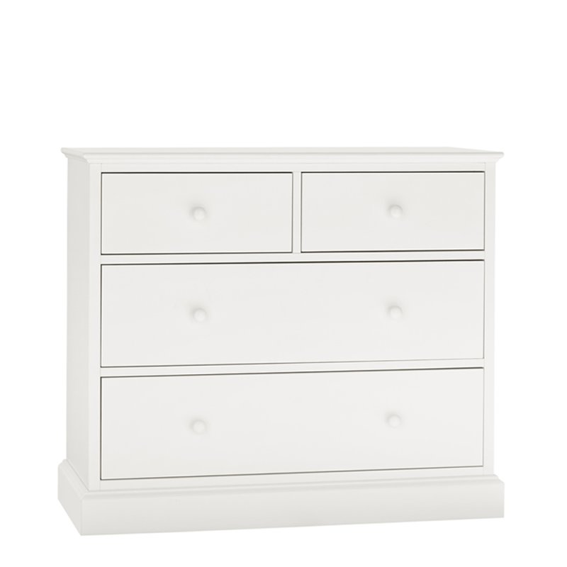Alaska white 2+2 drawer chest