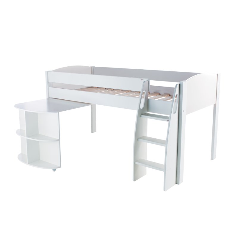 Stompa Duo Uno S Midsleeper And Pull Out Desk White