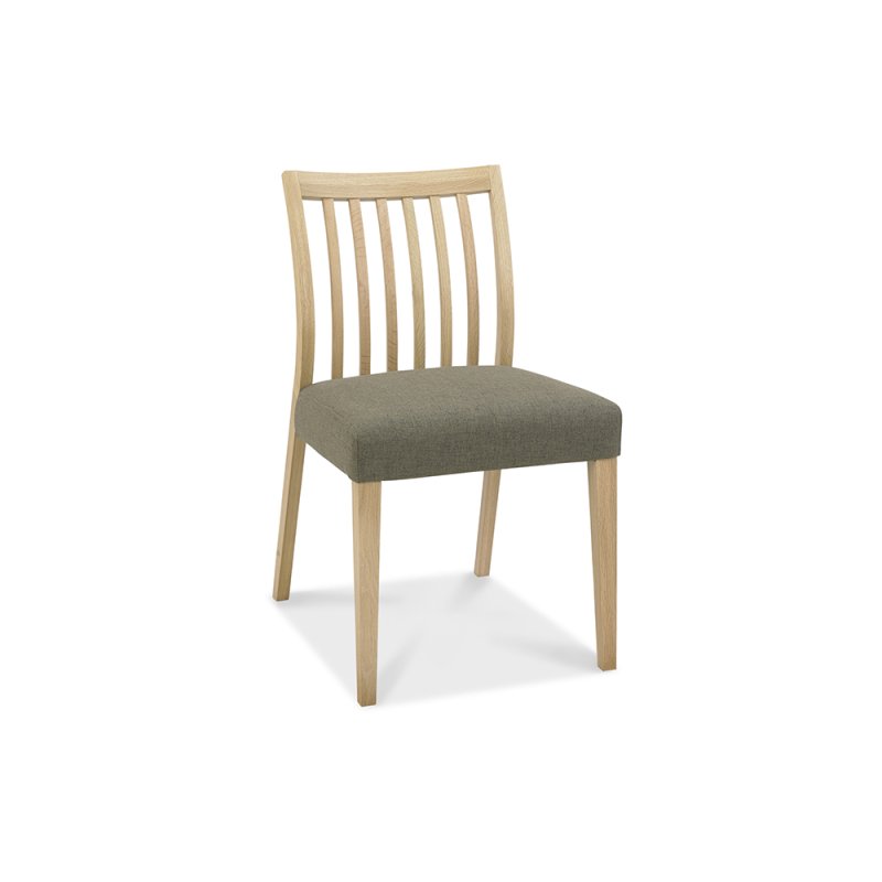 Burnham Low Slatted Dining Chair Black Gold