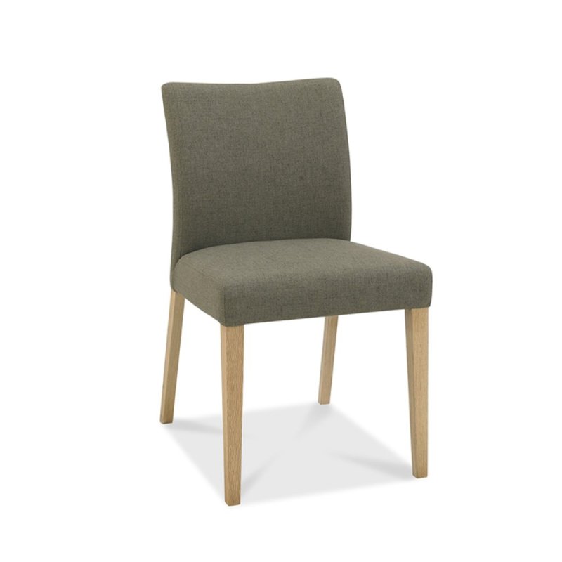 Burnham Low Back Upholstered Chair Oak Black Gold