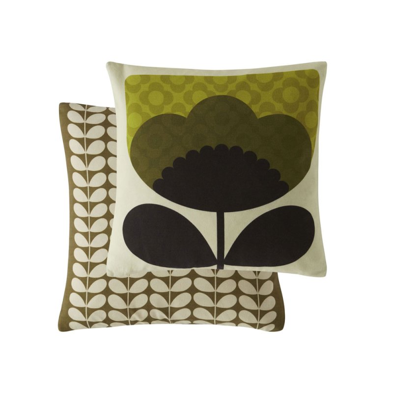 Orla Kiely Spring Bloom 45cm Feather Filled Cushion Seagrass