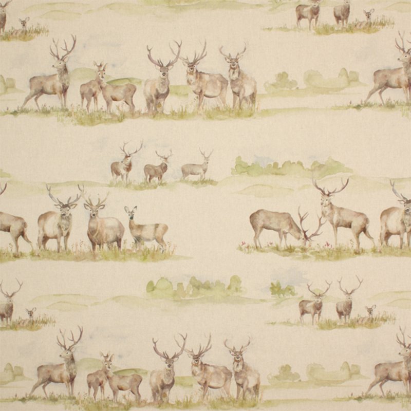 Voyage Moorland Stag Linen Fabric