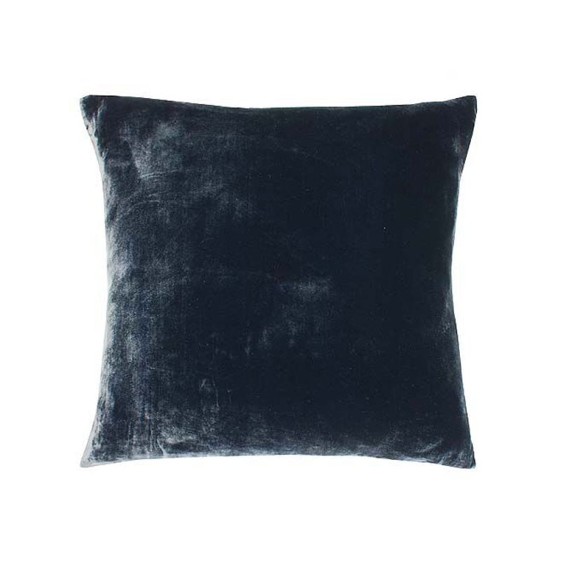 Velvet Lustre Cushion 43cm Slate Blue