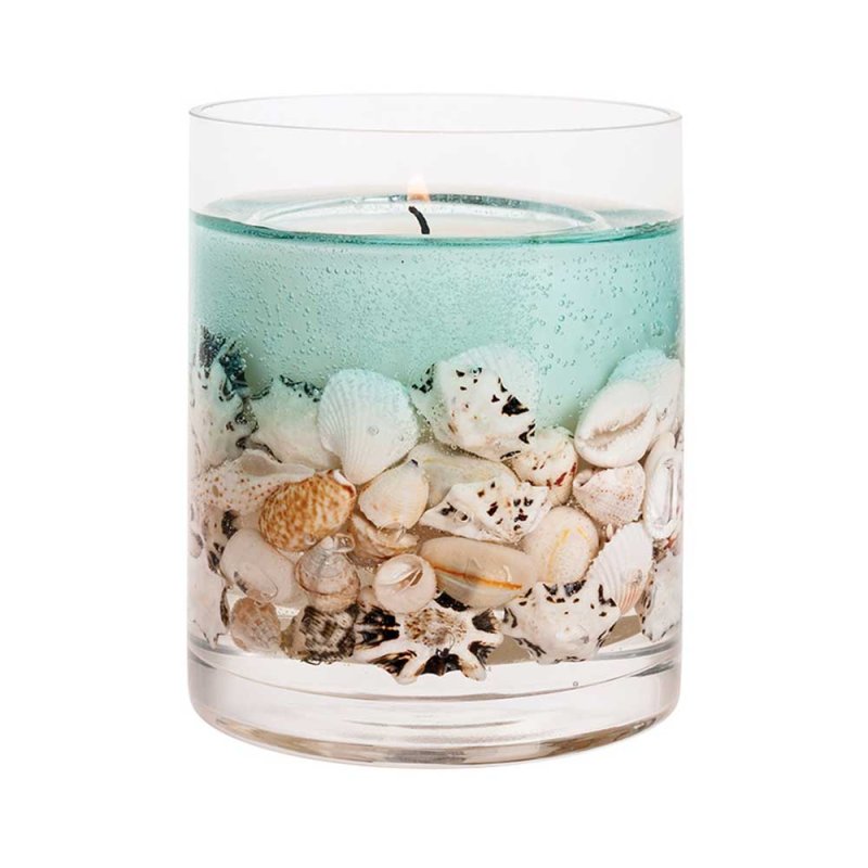 stoneglow ocean natural wax gel candle