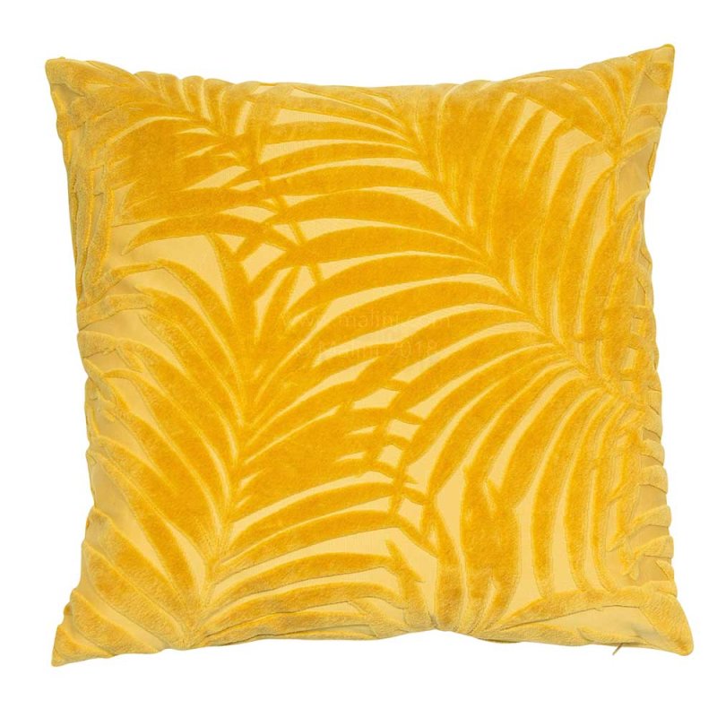 grassington mustard leaf cushion