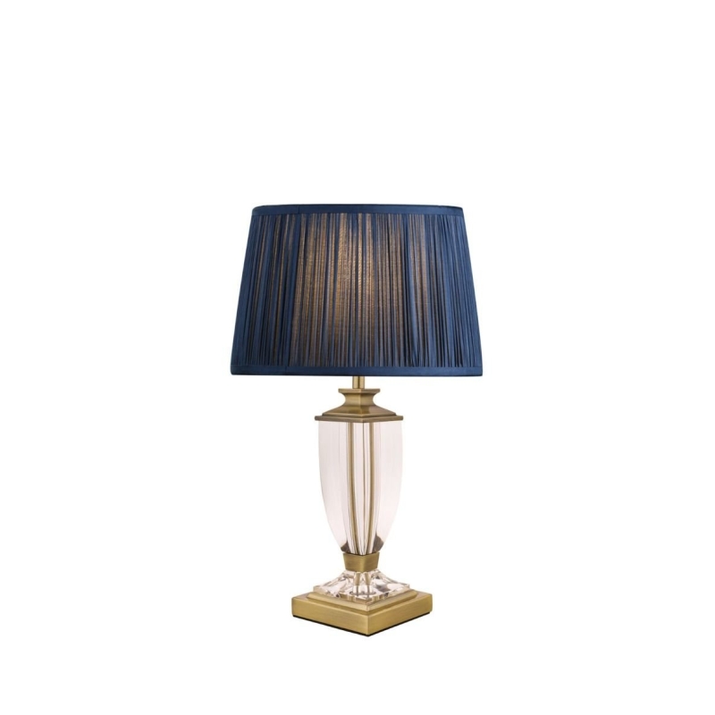 Laura Ashley Carson Antique Brass & Crystal table Lamp Small