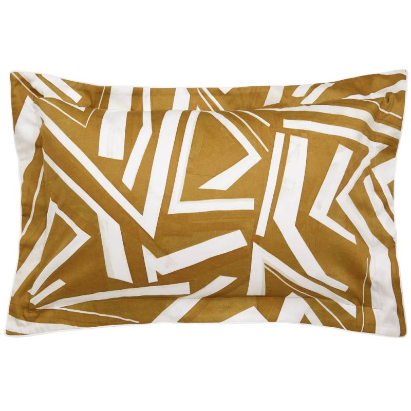 Harlequin Transverse Pillowcase Oxford Saffron 