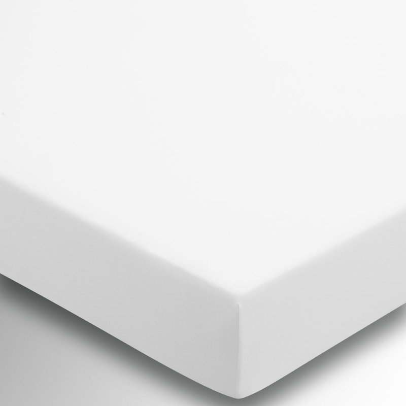 HS Percale E/Deep Fitted Sheet White