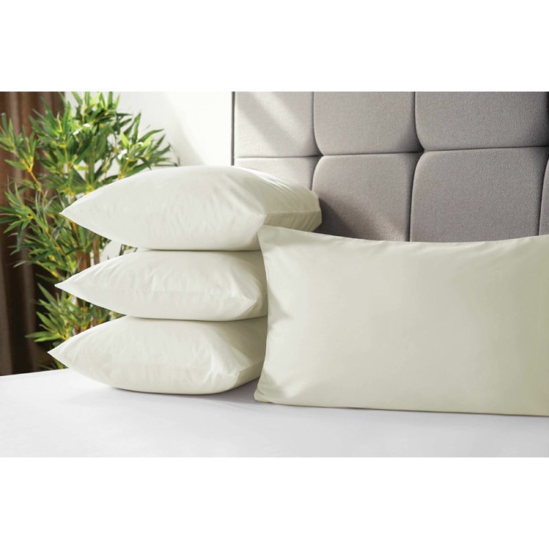 Cotton 4 Pack Pillowcase Ivory