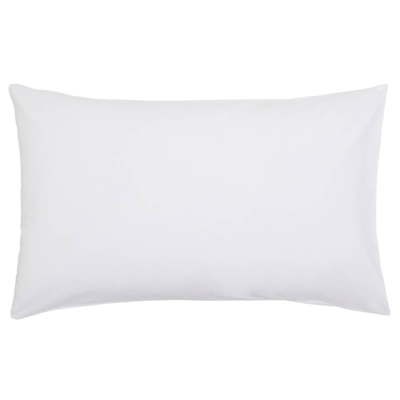 Plain Dye Housewife Pillowcase Pair White