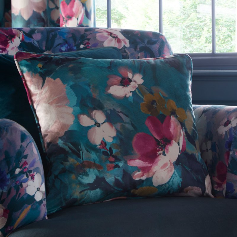 Bouquet 50cm Filled Cushion Kingfisher