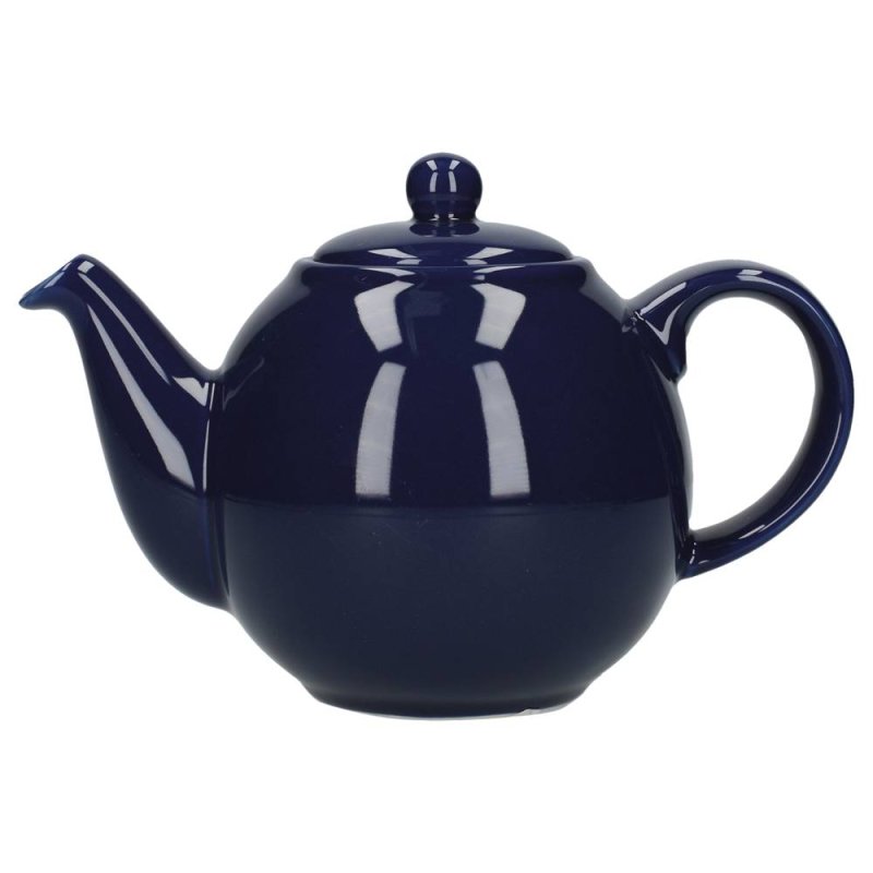London Pottery Globe Teapot 6 Cup Cobalt Blue