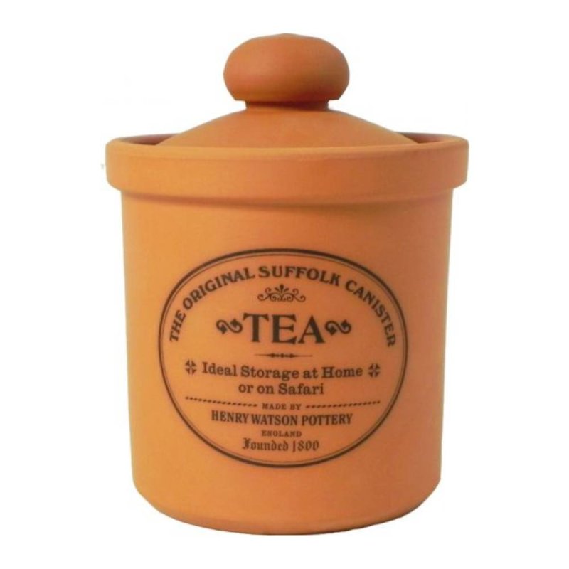 Henry Watson's The Original Suffolk Collection -Rimmed Tea Canister Terracotta
