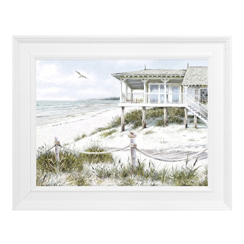 The Beach House Framed Picture by by Richard MacNeil