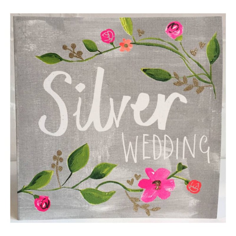 Silver Wedding Greeting Card