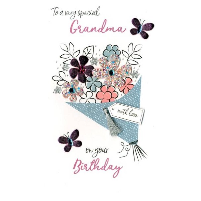 Grandma - Bouquet Of Flowers Card