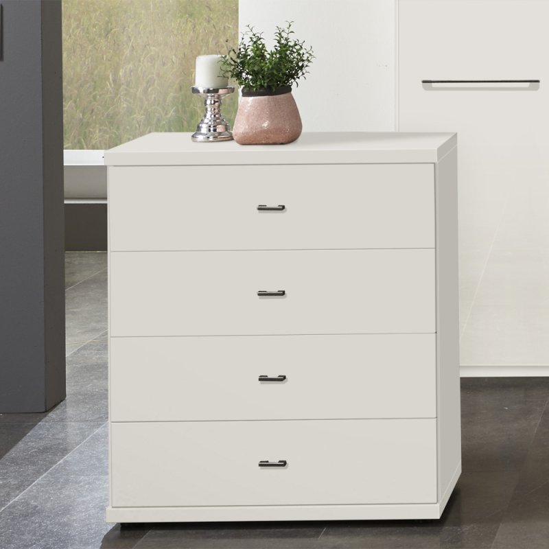 Denby painted 4 drawer 75cm wide chest white